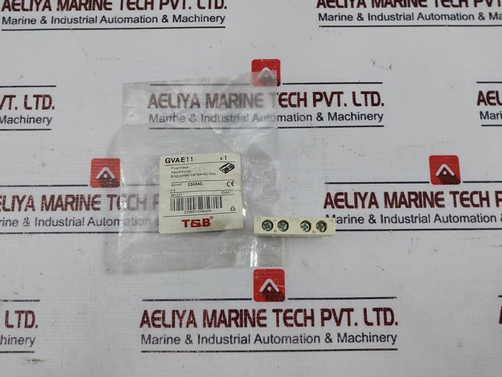 T&b Gvae11 Plug In Auxiliary Contact Block Front Mounted Na + Nc