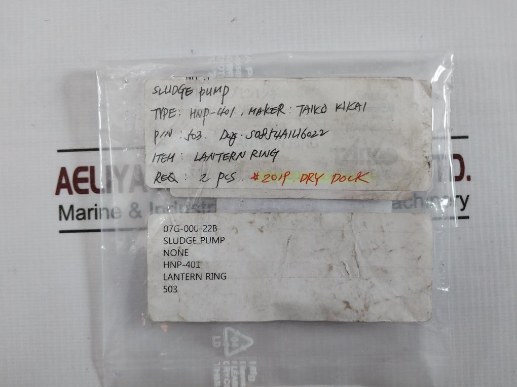 Taiko Kikai 503 Lantern Ring For Sludge Pump Hnp-401 50854A146022 07G-000-22B