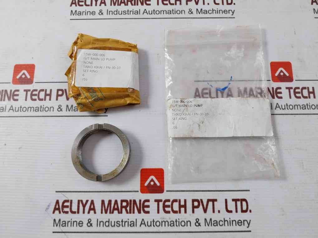Taiko Kikai Fn-30-10 G/T Main Lo Pump Set Ring 15W-000-006