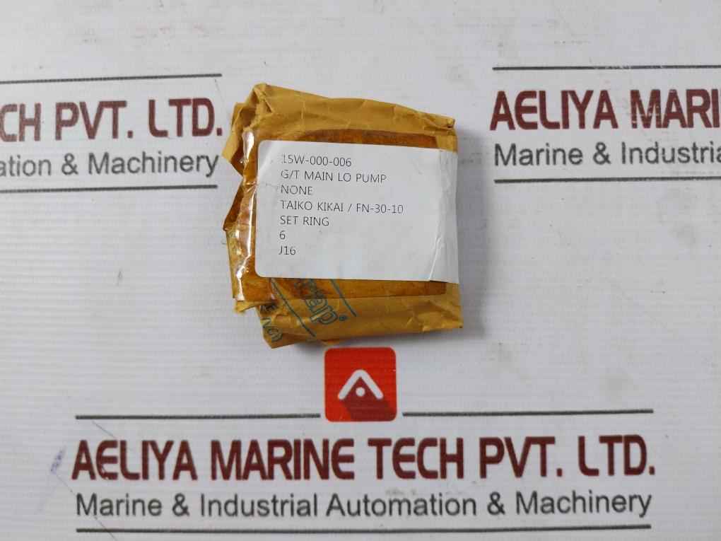 Taiko Kikai Fn-30-10 G/T Main Lo Pump Set Ring 15W-000-006