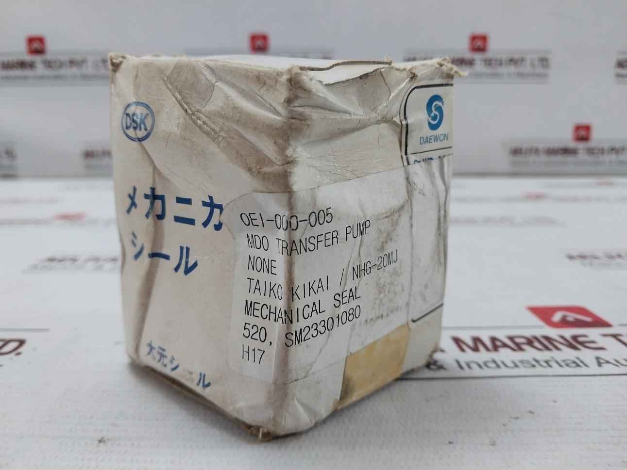 Taiko Kikai Nhg-20Mj Mechanical Seal Set