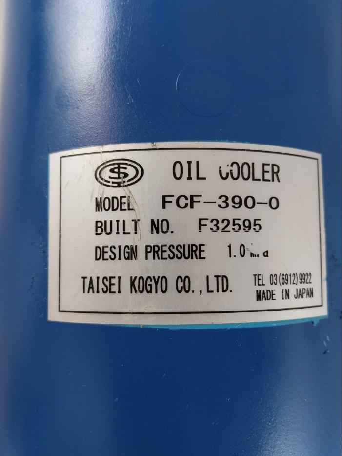 Taisei Kogyo Fcf-390-0 Tube Type Compact Oil Cooler 1.0 Mpa 22B