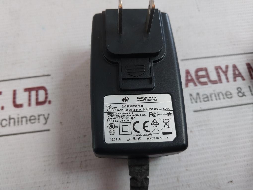 Taixiang 3A-163Wp12 Ac Adapter Switching Mode Power Supply 100-240V,50-60Hz,0.6A