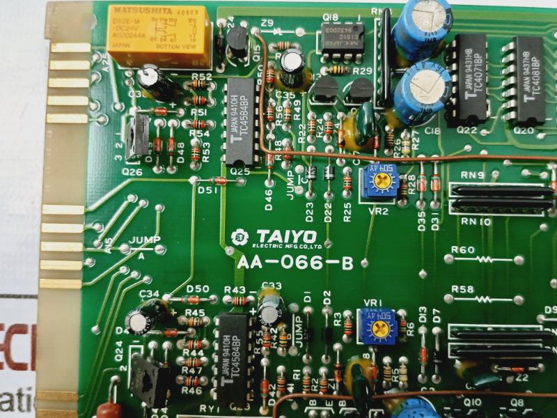 Taiyo Aa-066-b Fire Alarm Trouble System Pc Board Module 9501