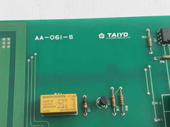 Taiyo Electric Aa-061-b Analog Test Unit Pcb Card