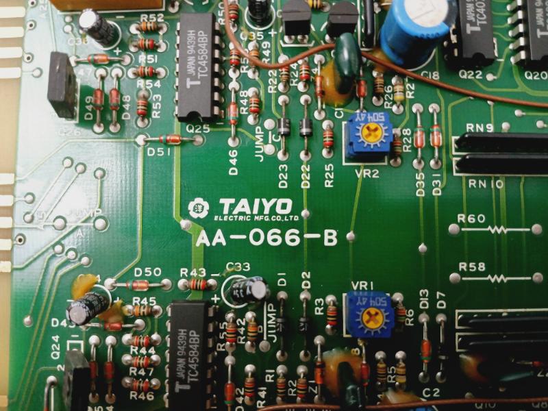 Taiyo Electric Aa-066-b Fo Injection Leak Pcb Card High Air In Cooling Fw Dnf-m2