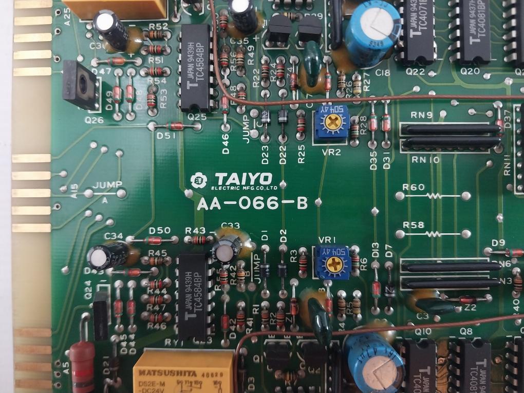 Taiyo Electric Aa-066-b Non Flowing Cylinder Lubricator Pcb Card Unit