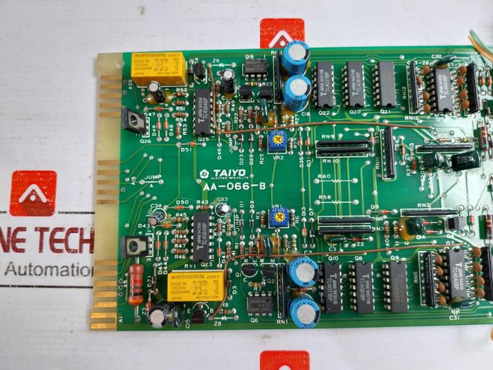 Taiyo Electric Aa-066-b Oil Mist Trouble Detector Printed Circuit Board Module