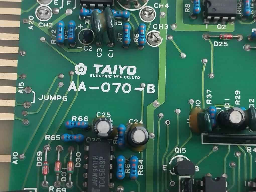 Taiyo Electric Aa-070-b Oil Cooled System Pc Board Cylinder Out High Temp