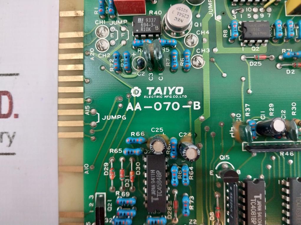 Taiyo Electric Aa-070-b Piston Cooling Oil System High Temp Pc Board Module