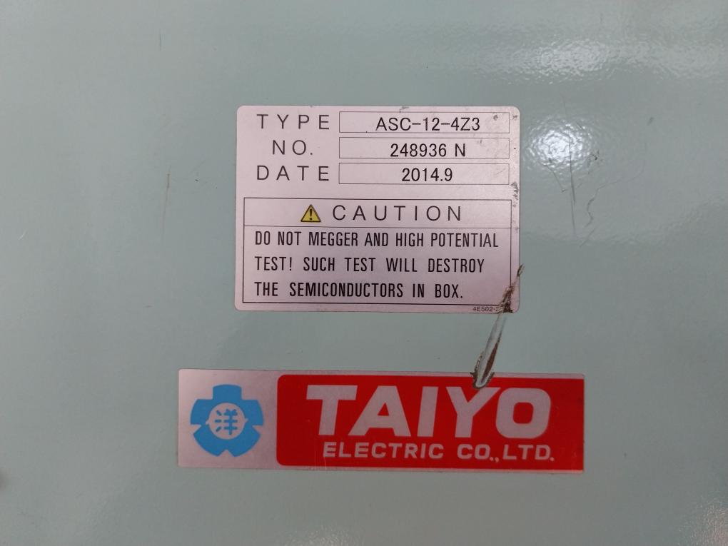Taiyo Electric ASC-12-4Z3 Automatic Voltage Regulator 248936 N