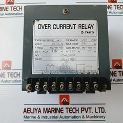 Taiyo Electric Sc-ocr2-a1 Over Current Relay 24Vdc 50/60Hz