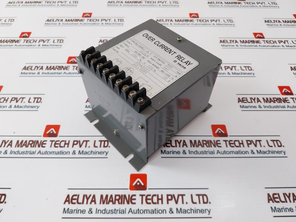 Taiyo Electric Sc-ocr2-a1 Overcurrent Relay 24Vdc 50/60Hz 300/5A