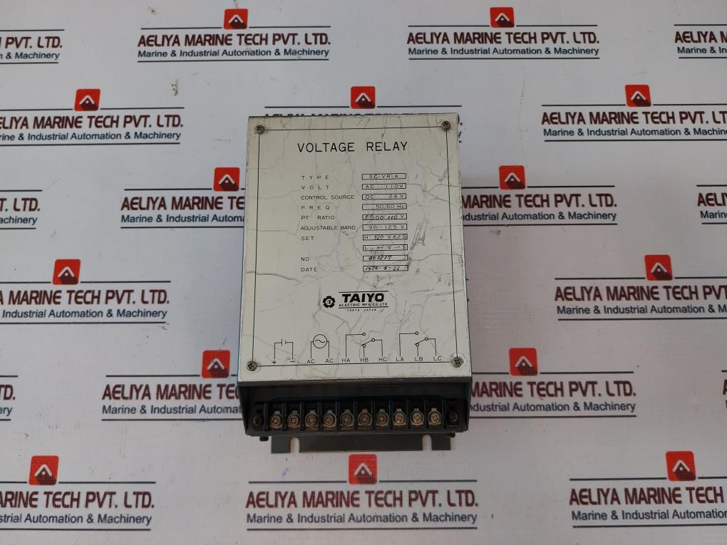 Taiyo Electric Sc-vr-a Voltage Relay 50/60Hz 110Vac