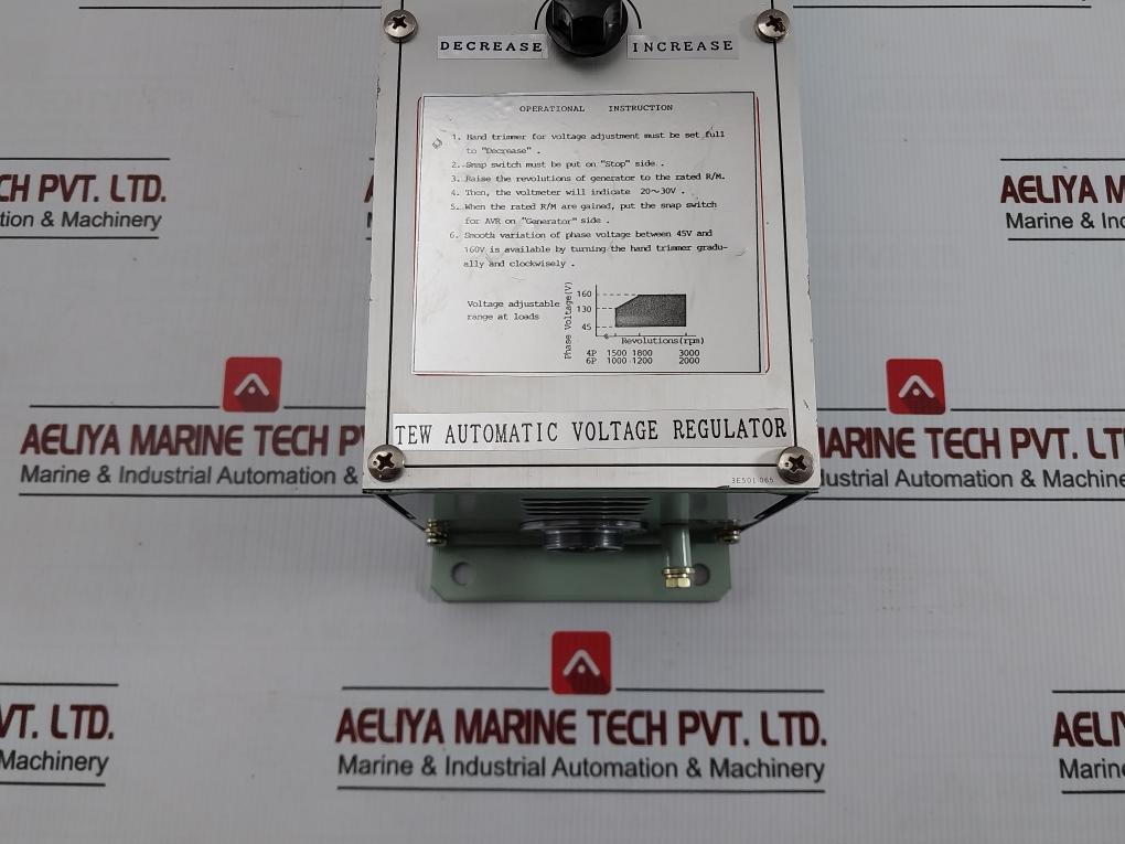 Tew Automatic Voltage Regulator Ac300V Taiyo Electric