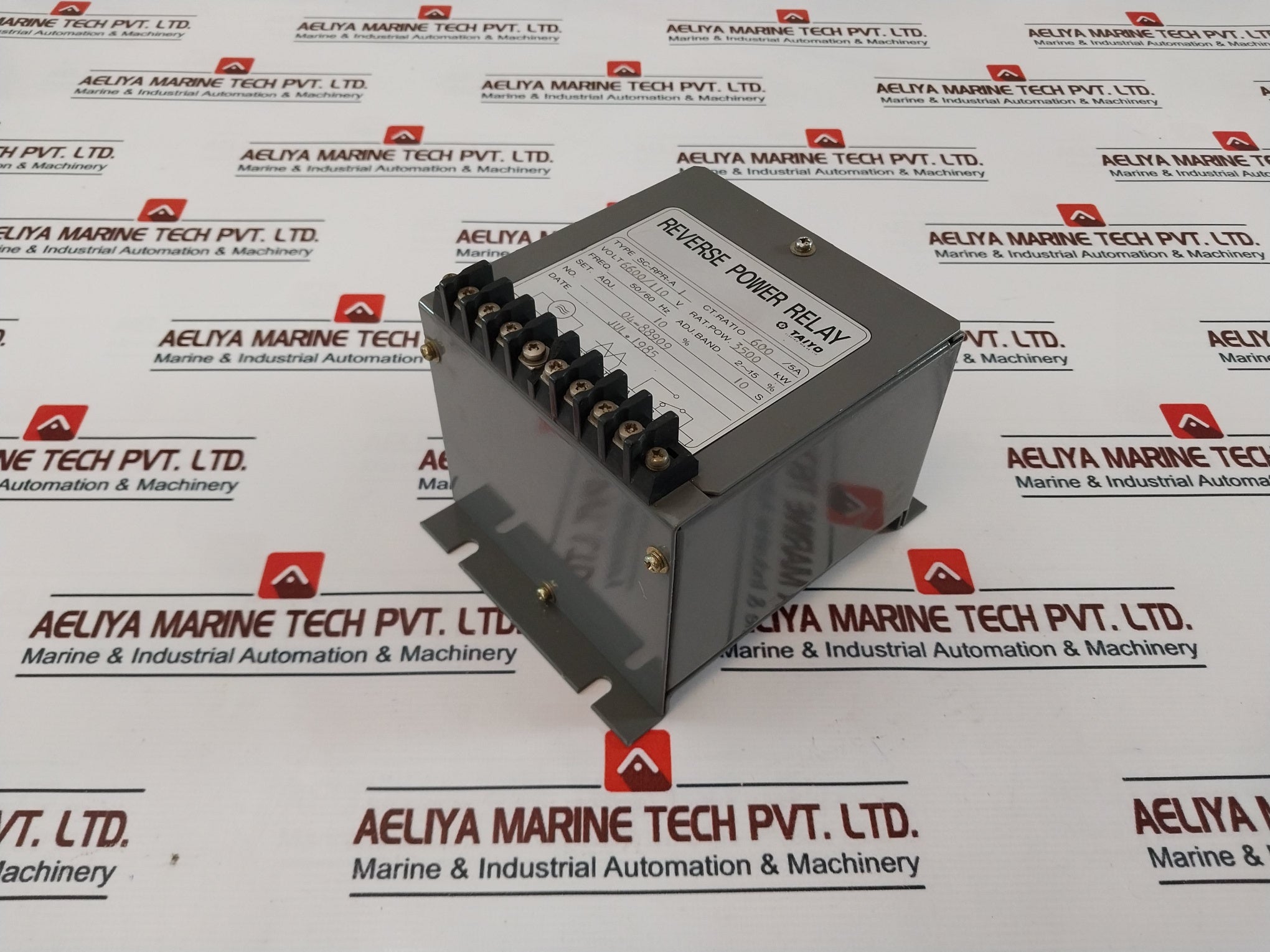 Taiyo Sc-rpr-a1 Reverse Power Relay 6600/110V 3500 Kw 50/60Hz