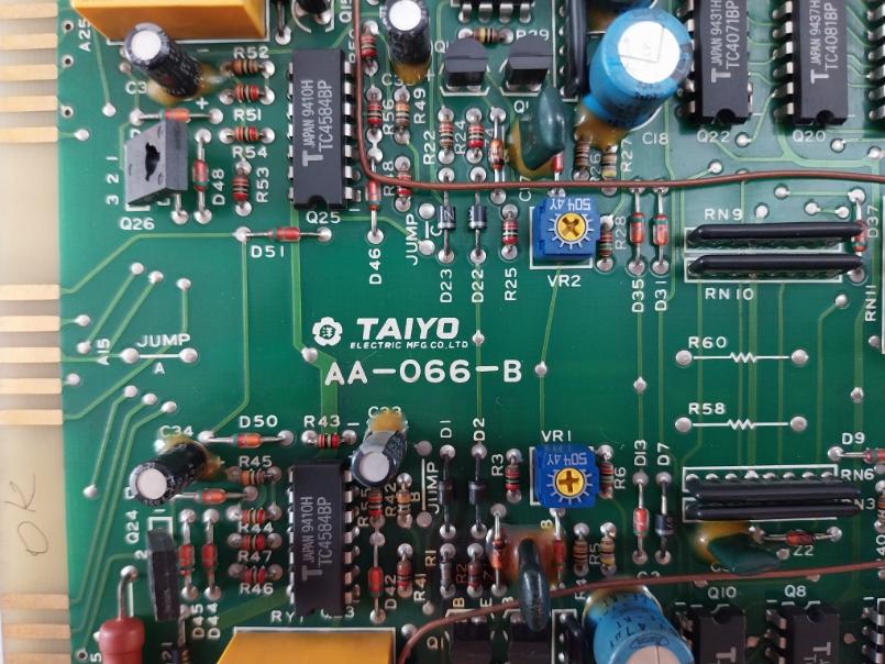 Taiyo Electric Aa-066-b Printed Circuit Board.
