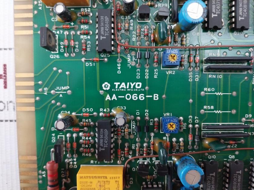 Taiyo Electric Aa-066-b Printed Circuit Board 9501..