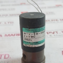 Takasago Mtv-2R-nm6G-11 Solenoid Valve 24V Dc 200K Pa