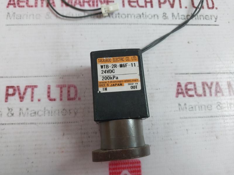 Takasago Wtb-2R-m6F-11 Diaphragm Isolation Valve 200Kpa 24Vdc