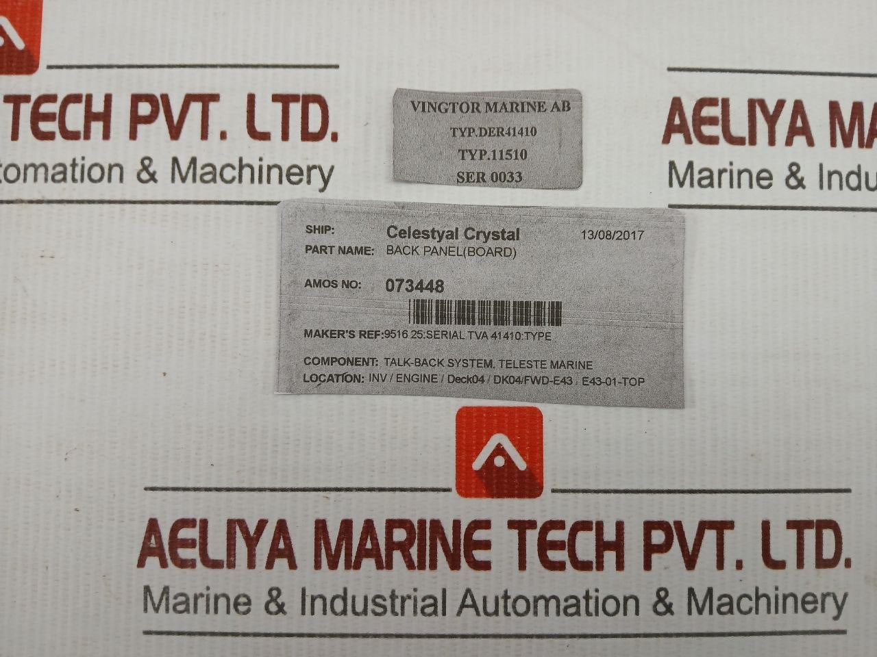 Talk-back System Back Panel Module Tva41411/Tra Vingtor Marine Der41410