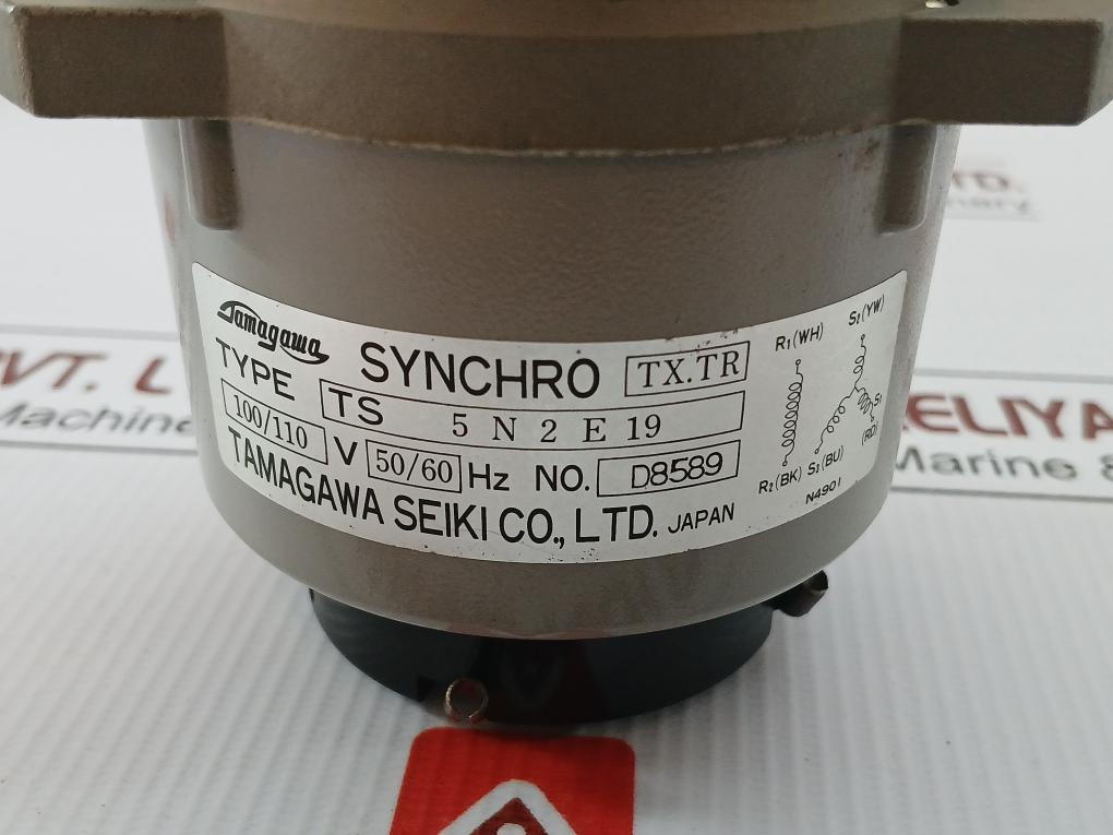 Tamagawa Seiki Synchro Tx.Tr Motor 100-110V 50-60 Hz Part No: Ts 5N 2E 19