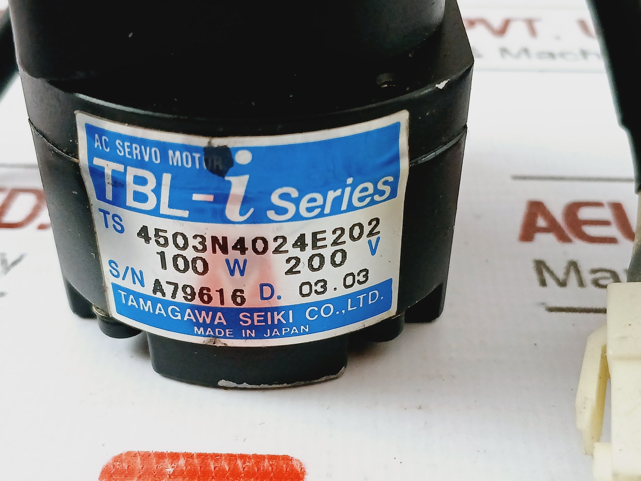 Tamagawa Seiki Ts 4503N4024E202 Tbl-i Series Ac Servo Motor 100W 200V