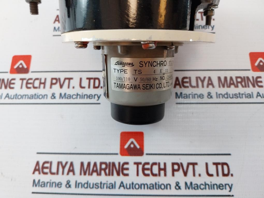 Tamagawa TS 4E11 Sync Motor with Rudder Angle/ RPM Indicator C64582 50/60Hz