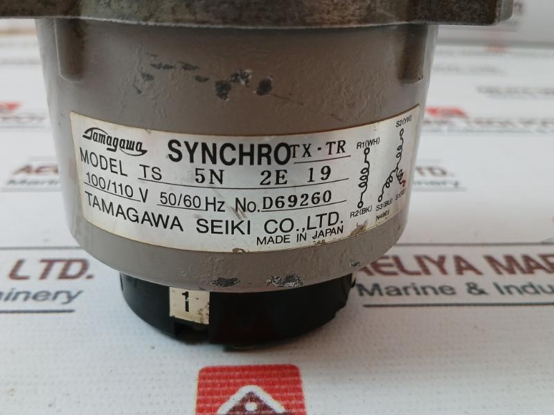 Tamagawa Ts 5N 2E 19 Synchro Motor 100/110V 50/60 Hz D69260