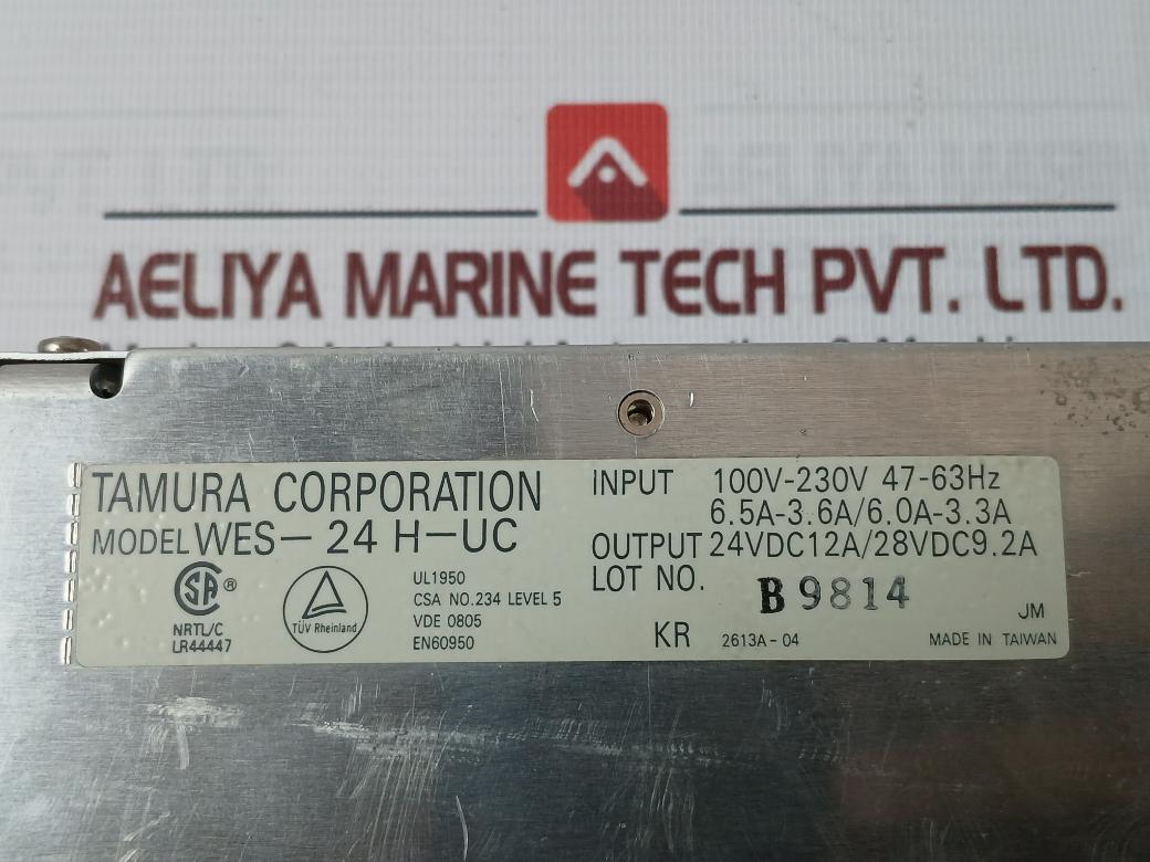 Tamura Wes-24 H-uc Power Supply 1P-p1-2365 100V-230V 47-63Hz 6.5A-3.6A/6.0A-3.3A