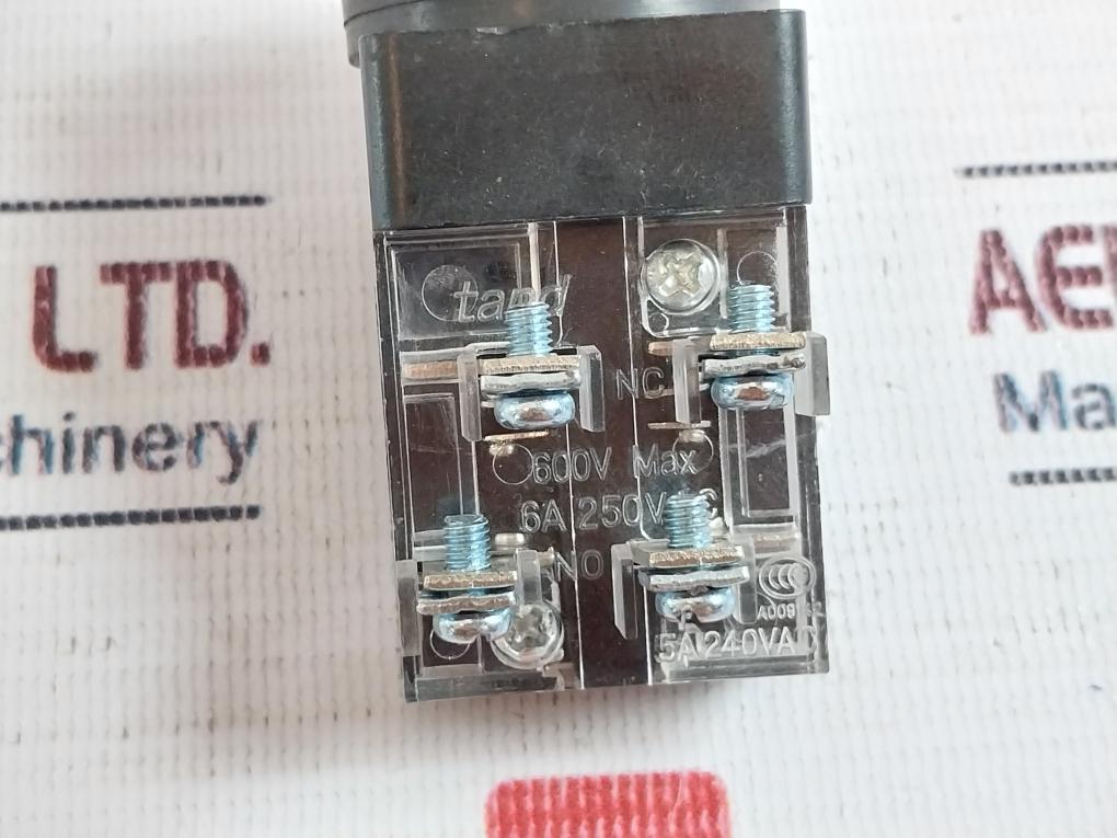 Tand 600V MAX Pushbutton Switch 6A 250V