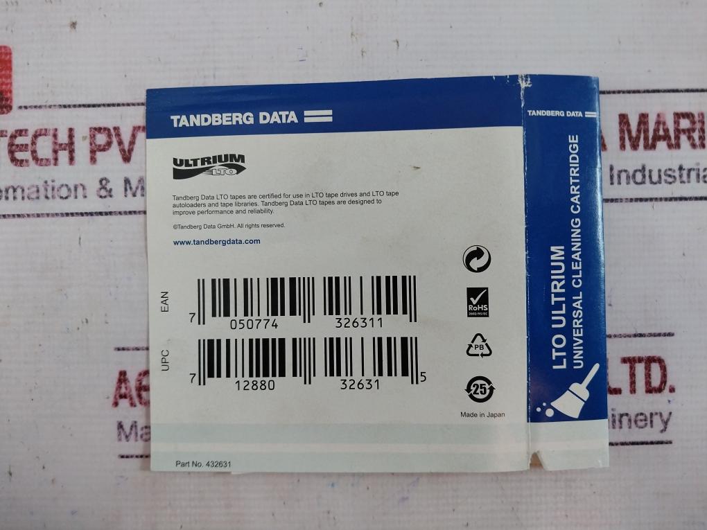 Tandberg Data 432631 Ultrium Cleaning Cartridge