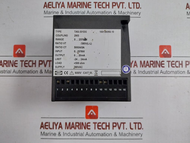 Tas-331Dg-Ac-Transducer-For-Active-Or-Reactive-Power-0-2376Kw-Deif-208462-7