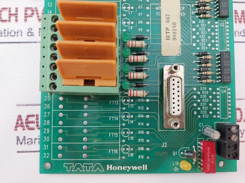 Tata Honeywell DPCB21010002 Printed Circuit Board Rev: 0