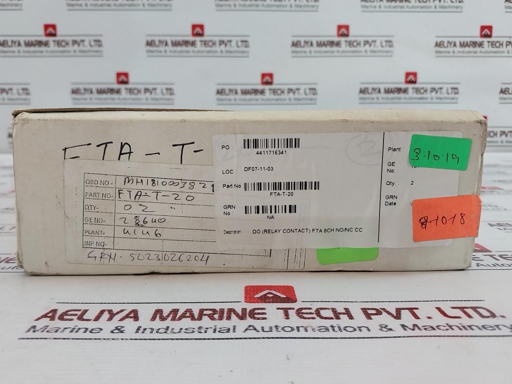 Tata Honeywell Fta-t-20 Plc Output Module Weidmuller Base Schrack Rp821024 Relay