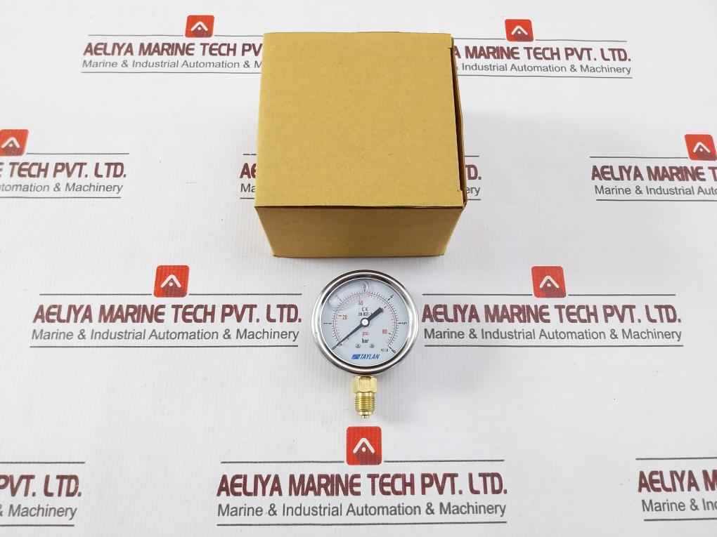 Taylan En 837-1 Pressure Gauge 0 To 6 Bar 0 To 80/86 Psi