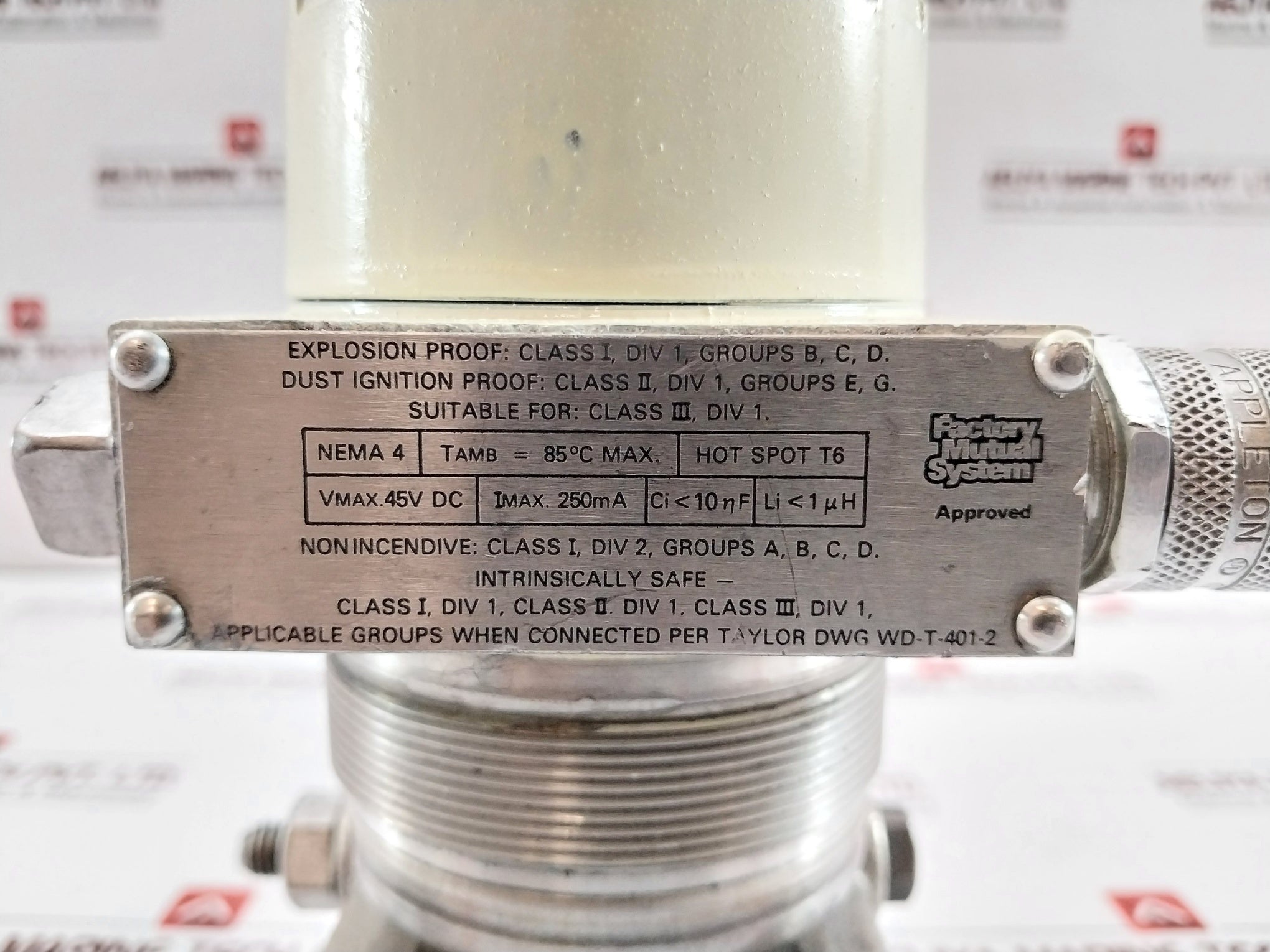 Taylor 316/Cs Transmitter 24Vdc 4-20Ma Dc