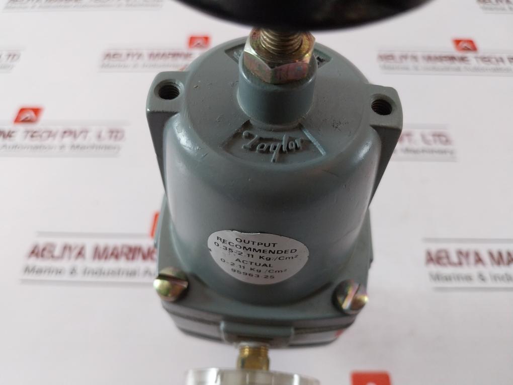 Taylor 95963-25 Pneumatic Pressure Gauge 0.35-2.11 Kg/Cm2, 0-2.11 Kg/Cm2