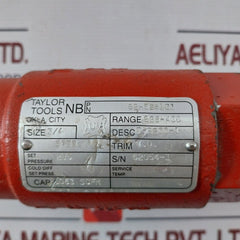 Taylor Valve 82-525131 Relief Valve 8200 285 Psi