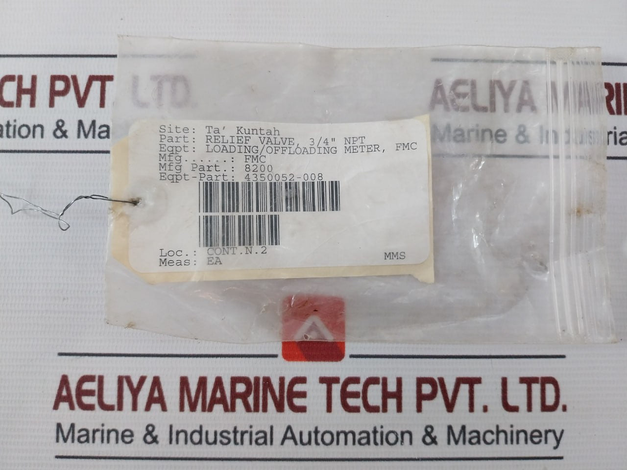 Taylor Valve 82-525131 Relief Valve 8200 285 Psi