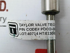 Taylor Valve Poco-08325-100-4-5 Rupture Pin For Valve Ic 5000psi E130627