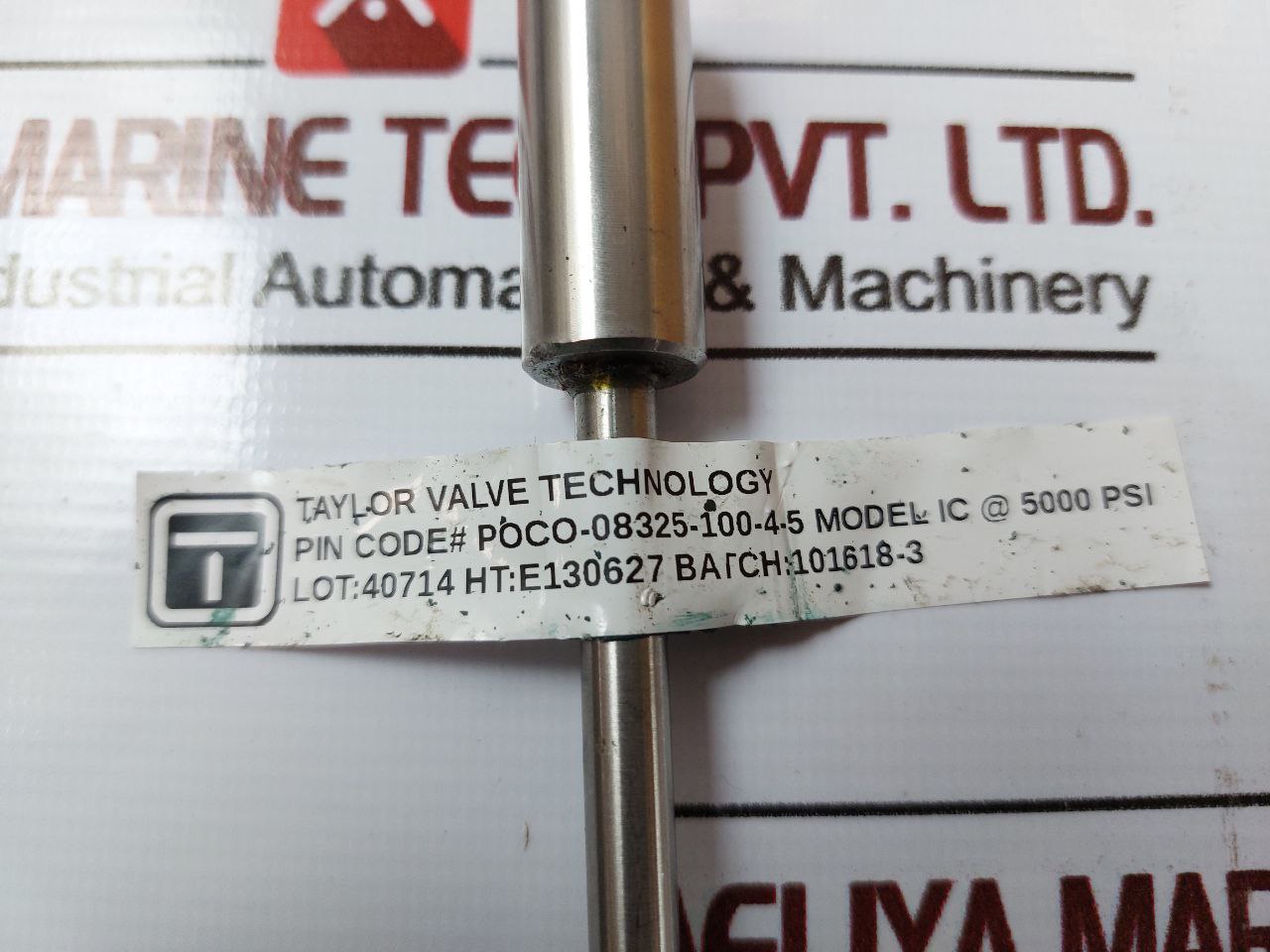 Taylor Valve Poco-08325-100-4-5 Rupture Pin For Valve Ic 5000psi E130627