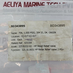 Taylor Valve Technology 340-425354-24-poco Mud Relief Valves 5000 Psi Ht: 830025