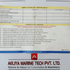 Taylor Valve Technology Sk-ic-1 Rupture Pin 3" Ic Rebuild Kit