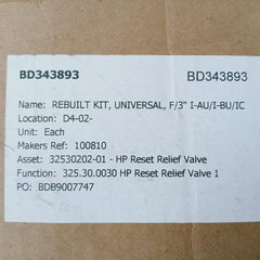 Taylor Valve Technology Sk-ic-1 Rupture Pin 3" Ic Rebuild Kit
