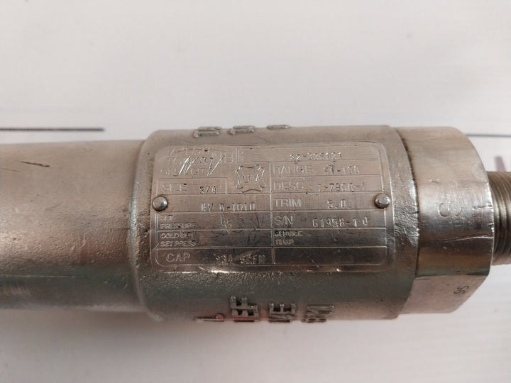 Taylor T-7900-1 Relief Valve 95 Psi 82-335131