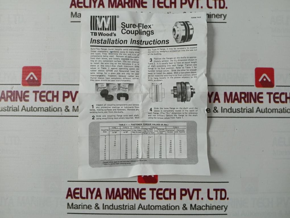 Tb Woodâ€™s 6E 6 Sure Flex Coupling Sleeve For Fuel Transfer Pump