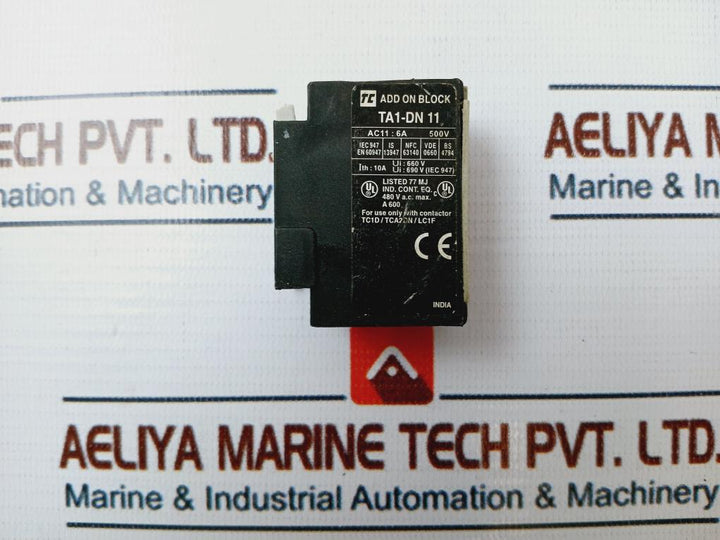 Tc Ta1 Dn 11 Auxiliary Contact 600Vac