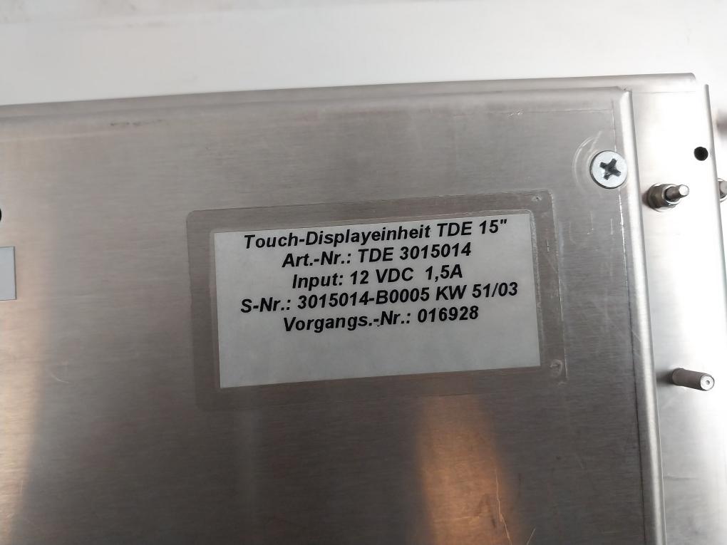 Tde 3015014 Touch-display Unit 12Vdc 1,5 A 15 Inch