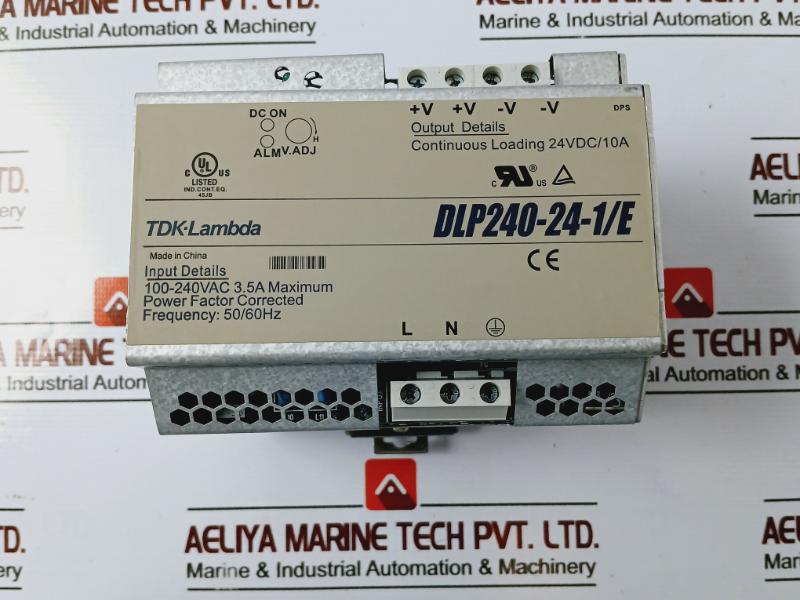 Tdk-lambda Dlp240-24-1/e Power Supply 100-240vac 3.5a Max 50/60hz